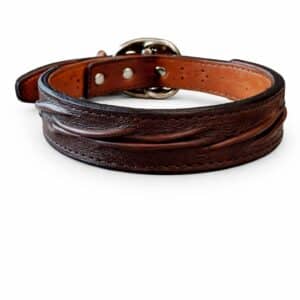 Edles Lederhalsband aus Rindsleder