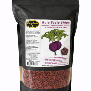FangGold Rote Beete Chips 500 g, zum Beimischen unters Futter