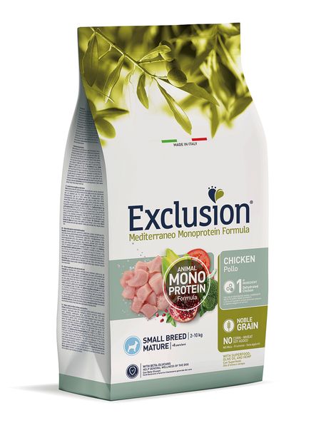 Exclusion Mediterraneo Noble Grain Senior Huhn Small 2Kg
