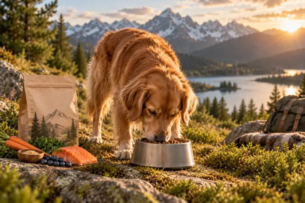 hund mit futterschüssel